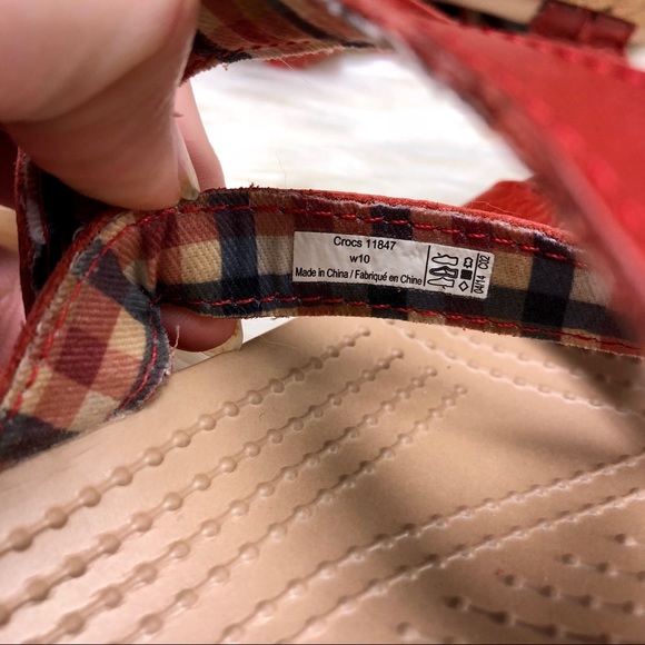 Crocs | Leather and Cork Wedge Sandals - Picture 6 of 7